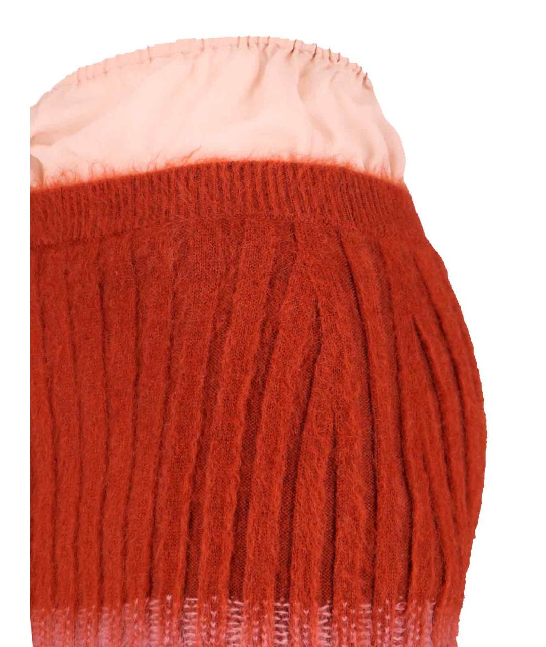 FENDI Мульти шерстяная юбка миди, фото 5