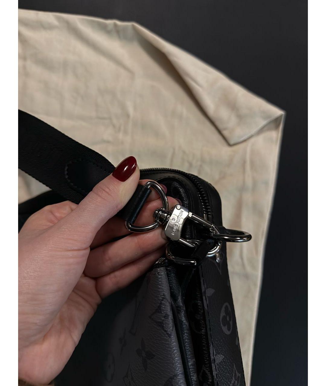 LOUIS VUITTON Антрацитовая сумка на плечо, фото 6