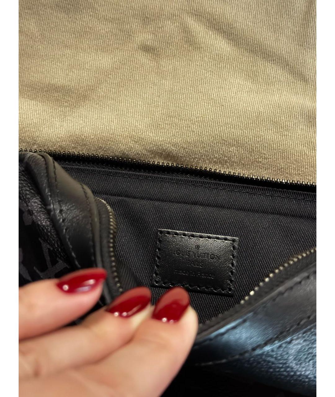 LOUIS VUITTON Антрацитовая сумка на плечо, фото 4