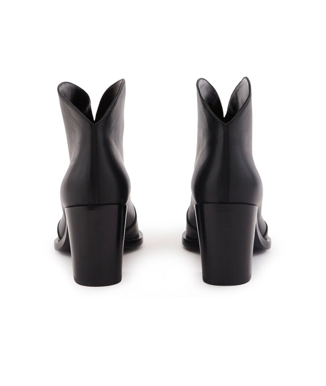 GIANVITO ROSSI Черные кожаные ботильоны, фото 4
