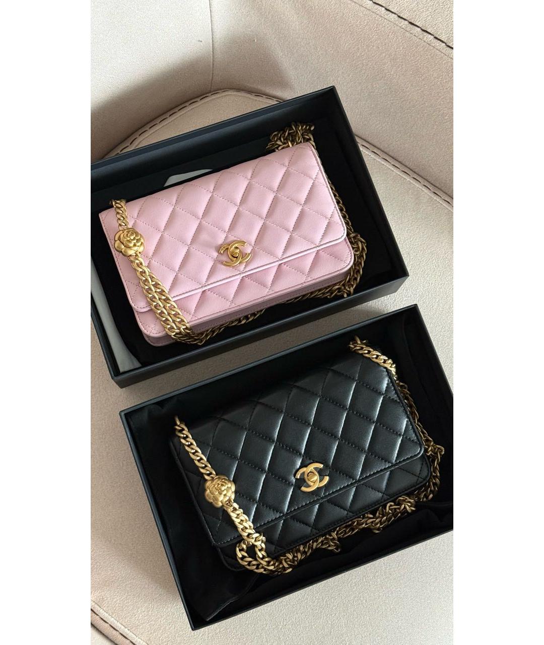 CHANEL Черная кожаная сумка через плечо, фото 6