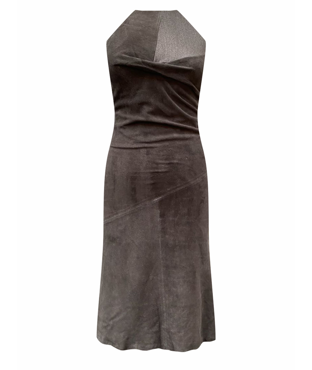 VERSACE VINTAGE Черное велюровое коктейльное платье, фото 1