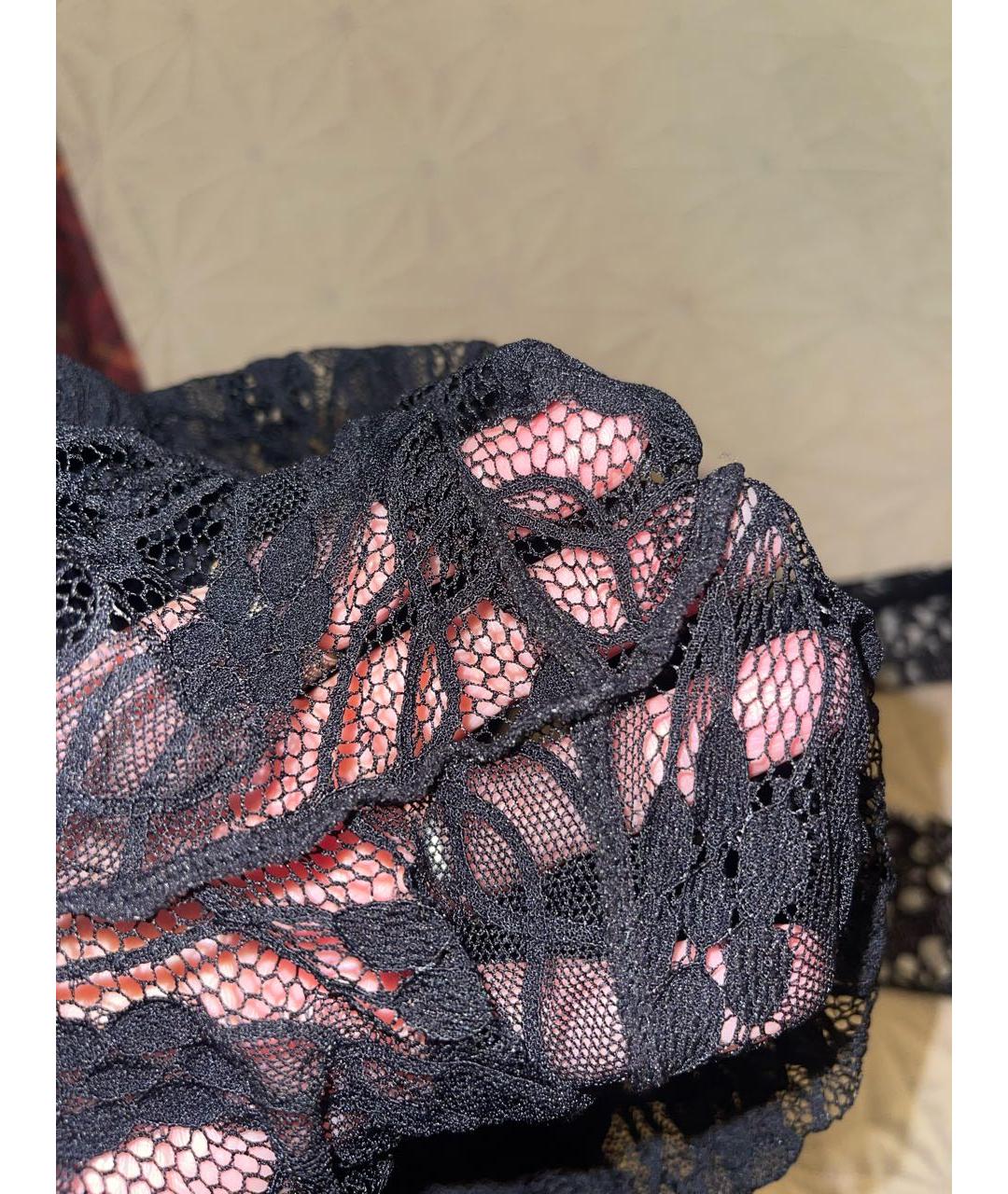 ALEXANDER MCQUEEN Черные кружевные леггинсы и велосипедки, фото 5