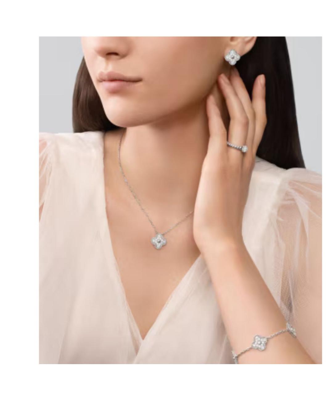 VAN CLEEF & ARPELS Серебряные серьги из белого золота, фото 4