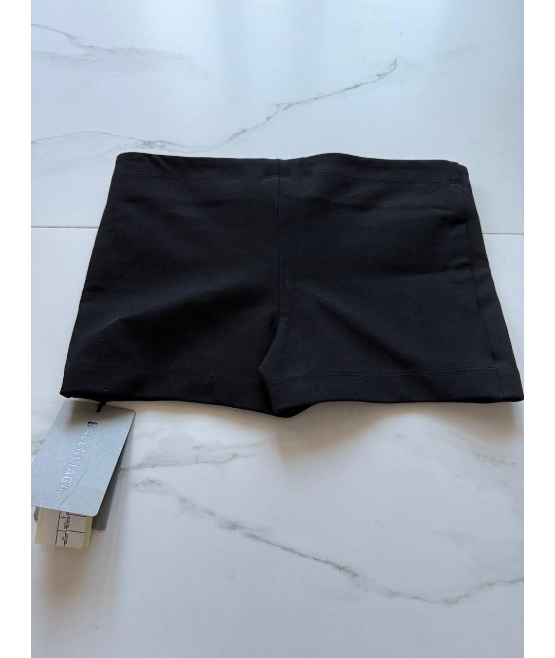BALENCIAGA Черная полиэстеровая юбка-шорты, фото 3