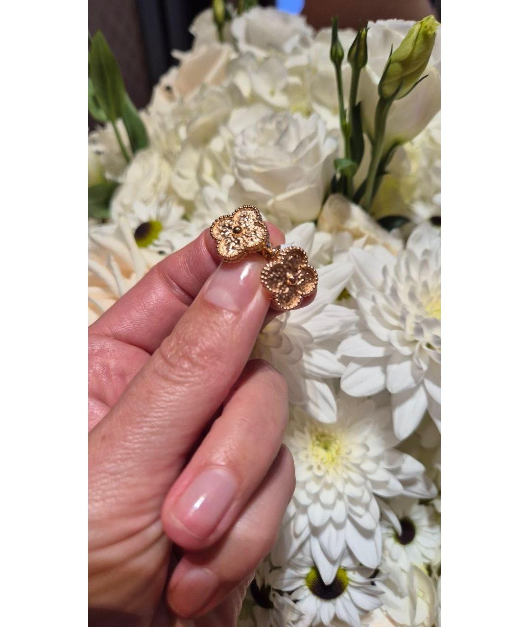 VAN CLEEF & ARPELS Золотые серьги из розового золота, фото 2