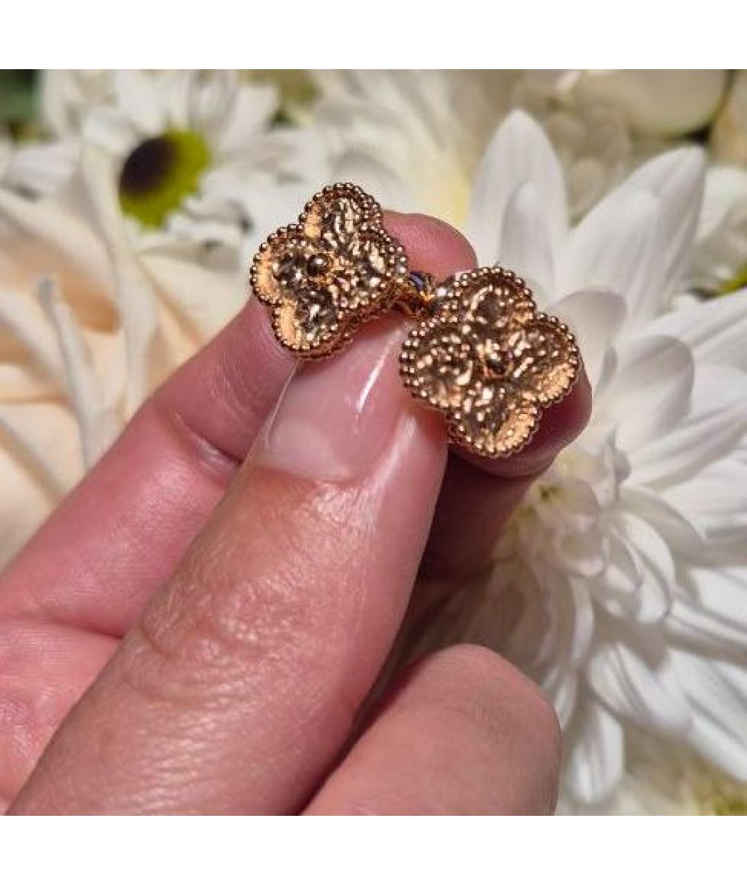 VAN CLEEF & ARPELS Золотые серьги из розового золота, фото 3