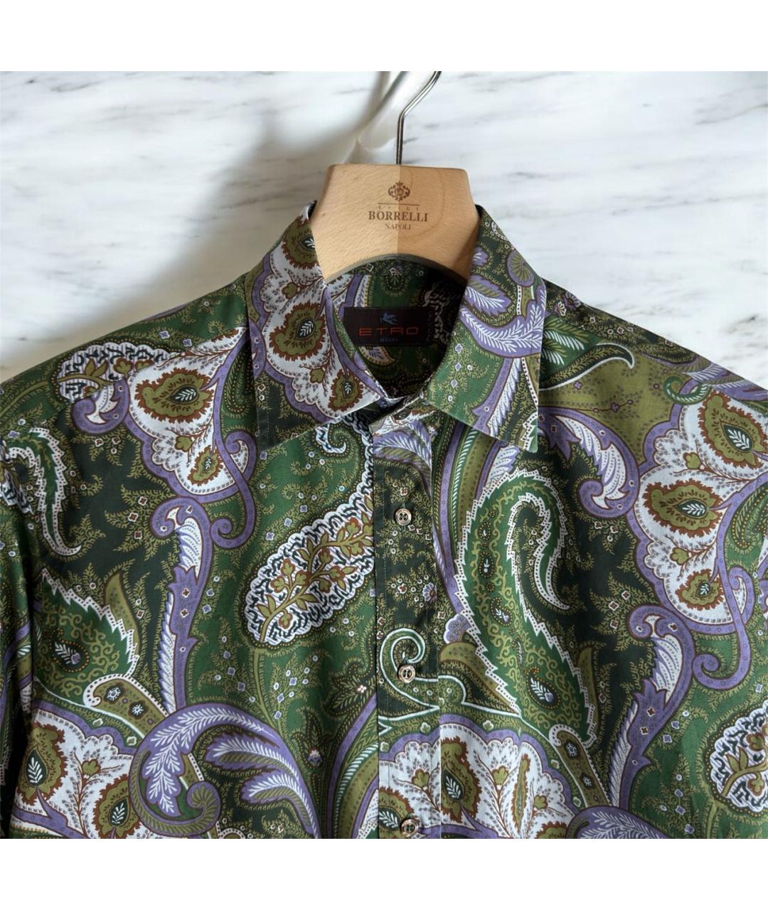 ETRO Мульти хлопковая кэжуал рубашка, фото 2