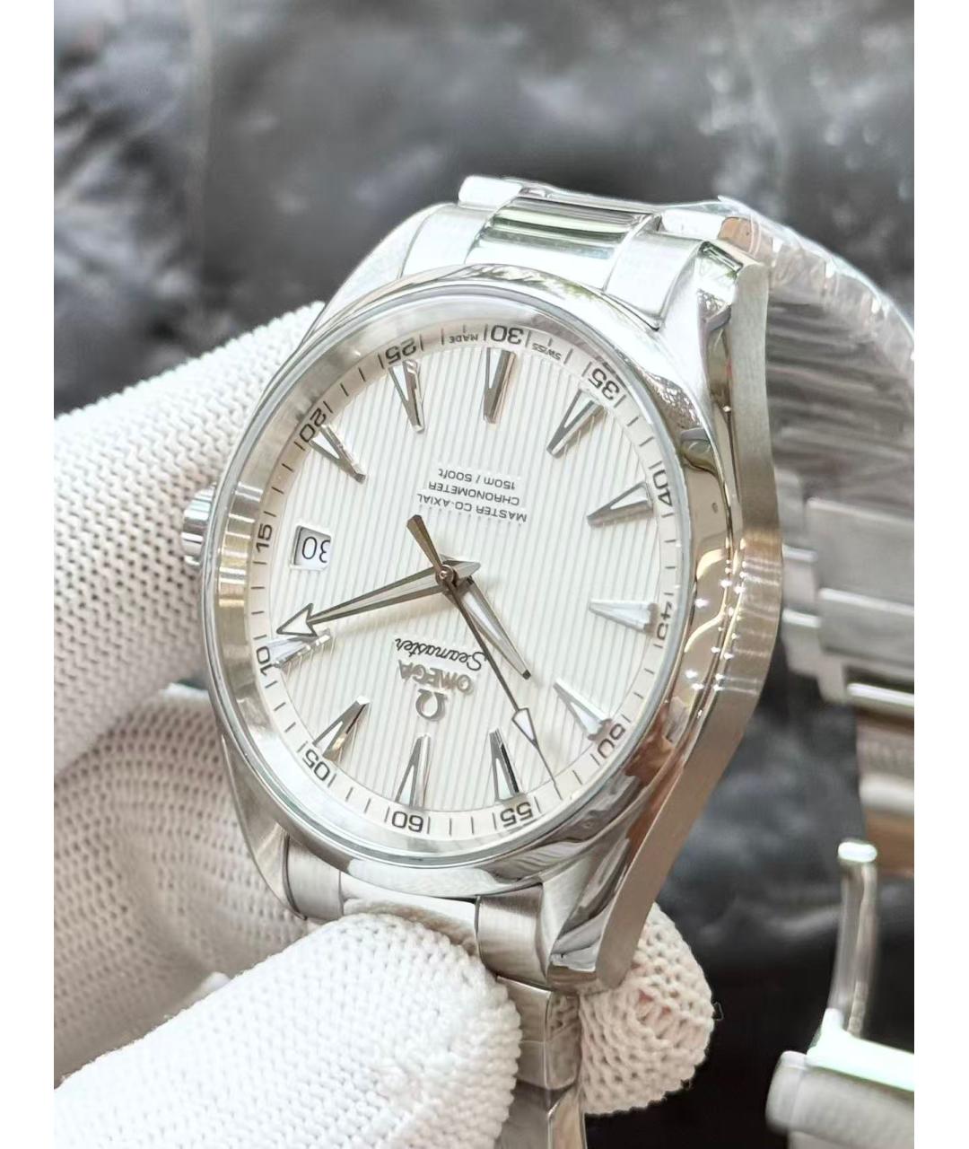 OMEGA Серебряные часы, фото 4