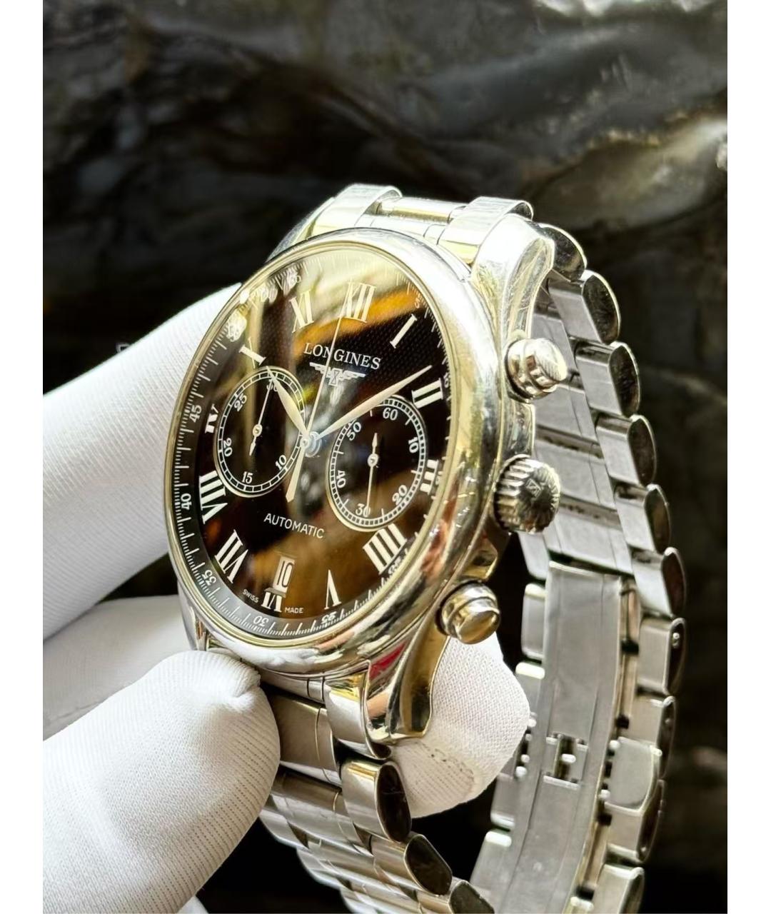 LONGINES Серебряные часы, фото 4