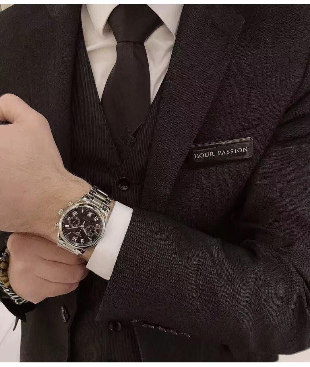LONGINES Серебряные часы, фото 5
