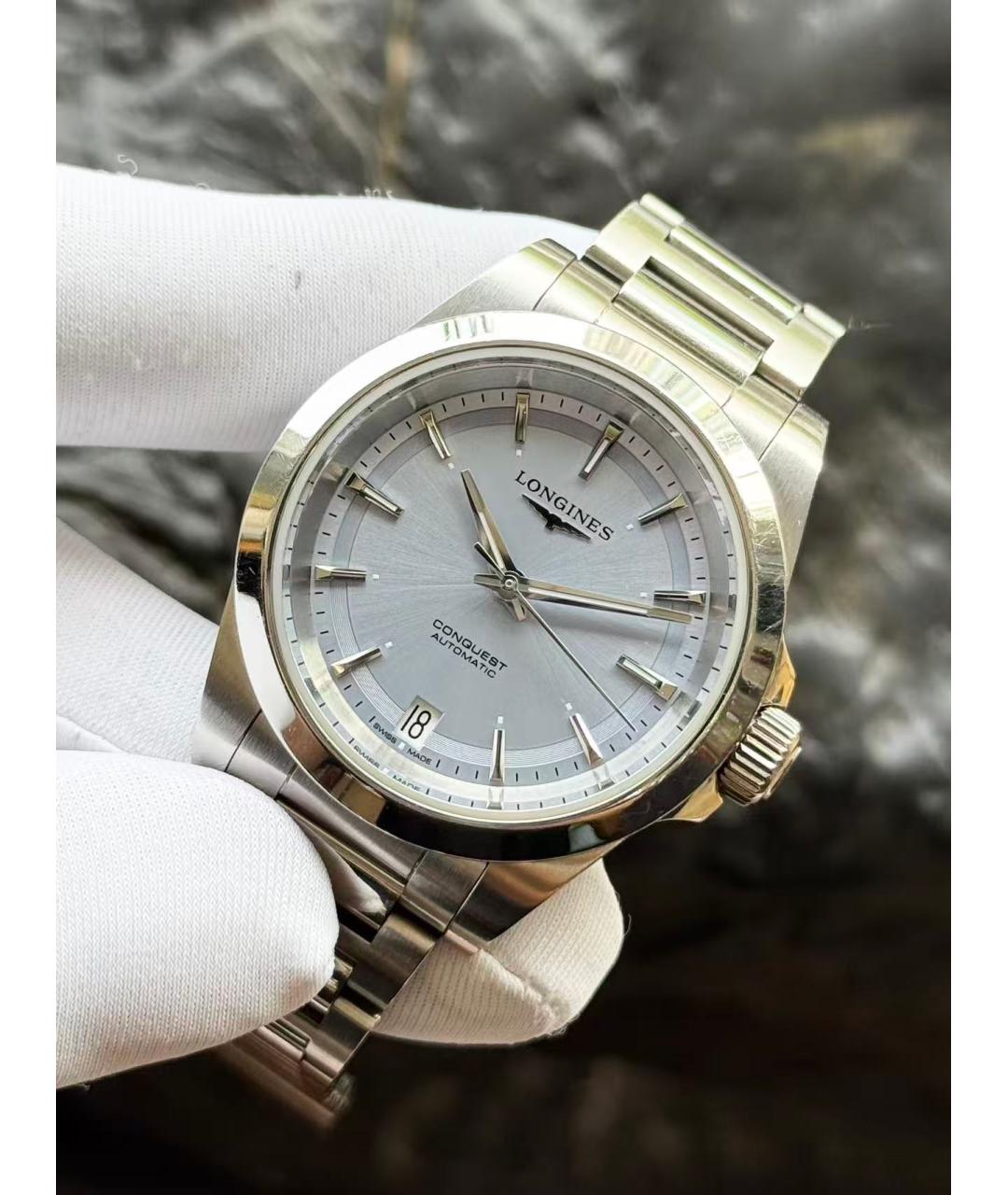 LONGINES Серебряные часы, фото 3
