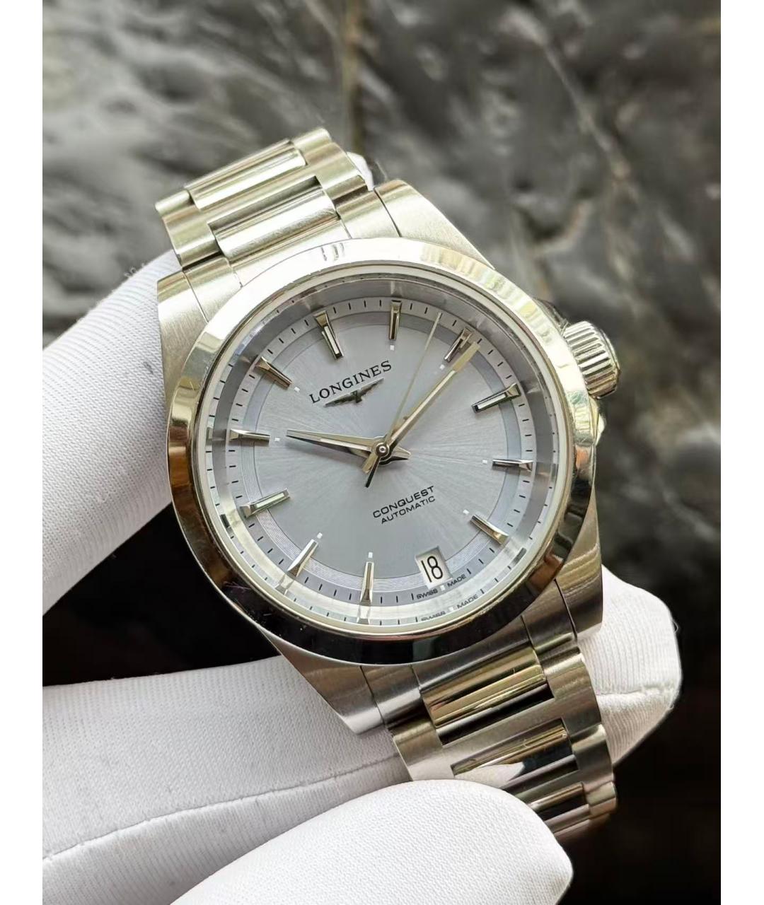 LONGINES Серебряные часы, фото 2