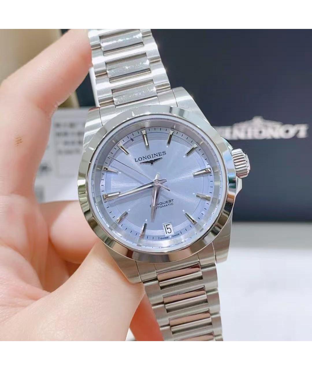 LONGINES Серебряные часы, фото 4