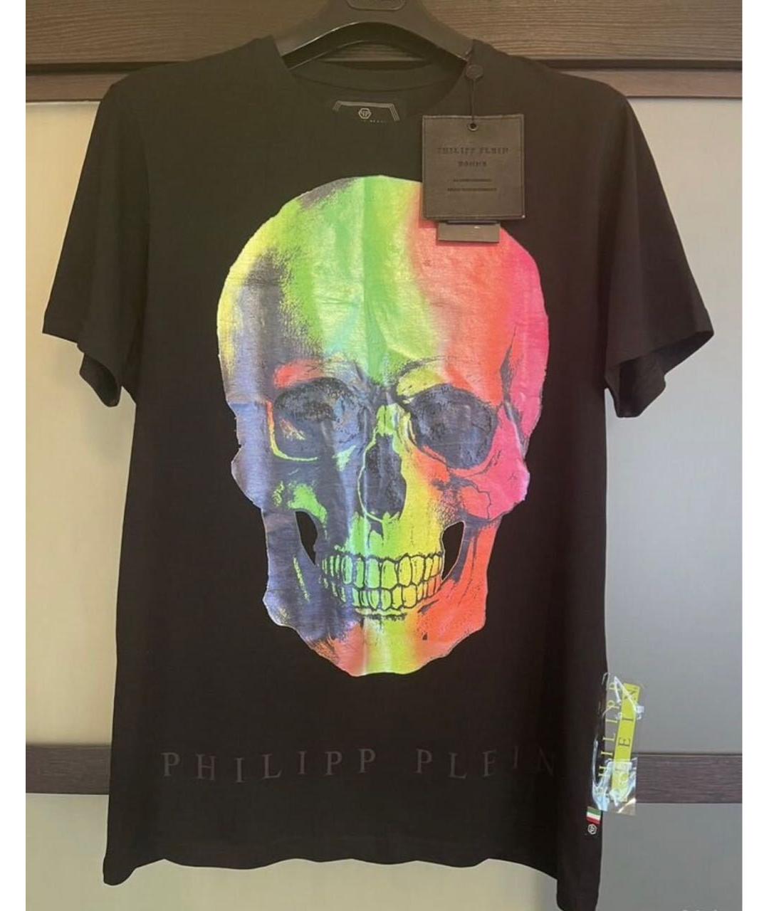 PHILIPP PLEIN Черная хлопковая футболка, фото 9