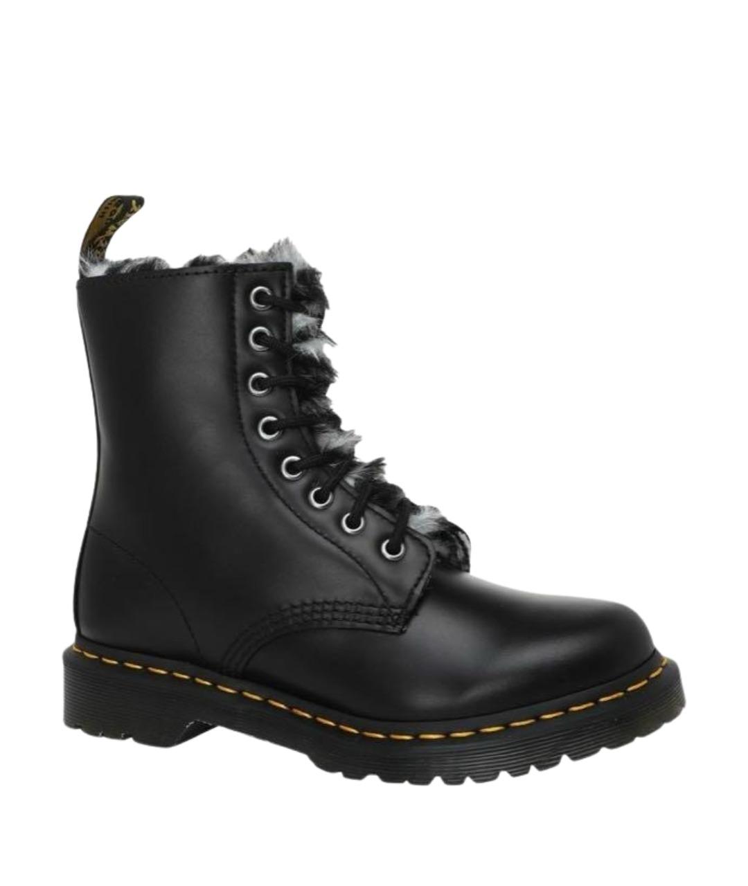 DR. MARTENS Черные кожаные ботинки, фото 1
