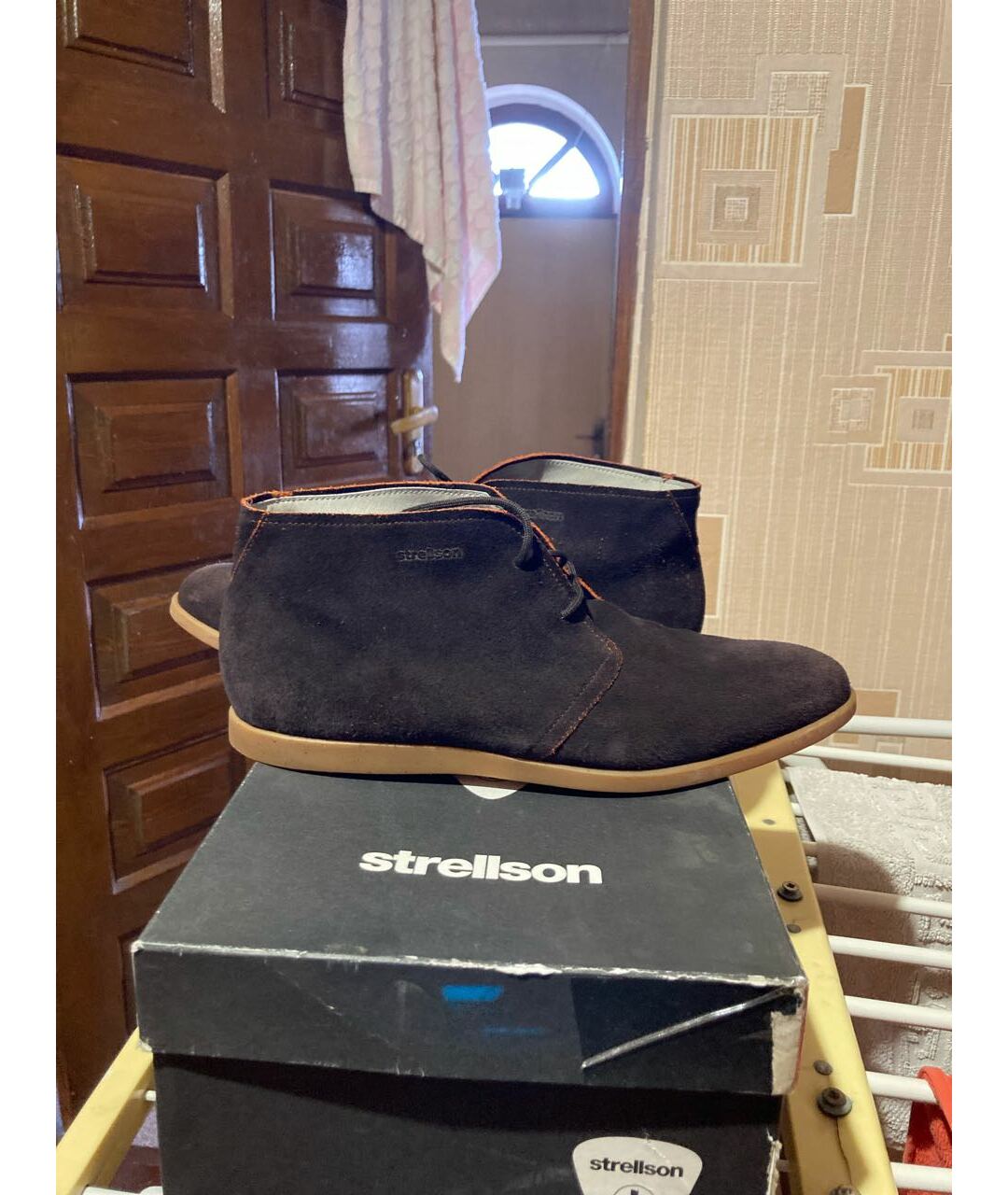 STRELLSON Темно-синие замшевые высокие ботинки, фото 5