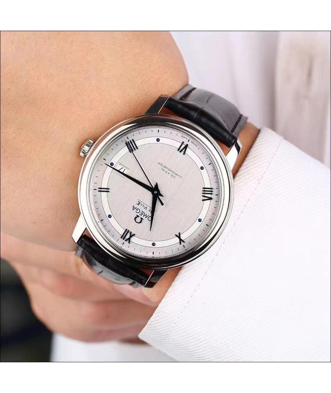 OMEGA Серебряные часы, фото 6