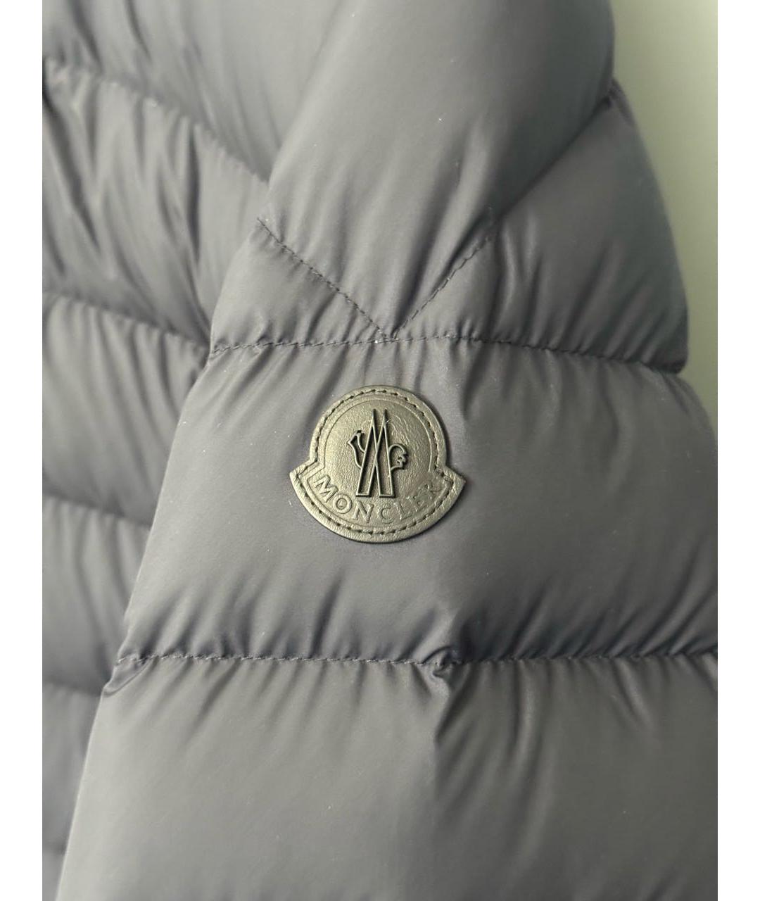MONCLER Черный пуховик, фото 3