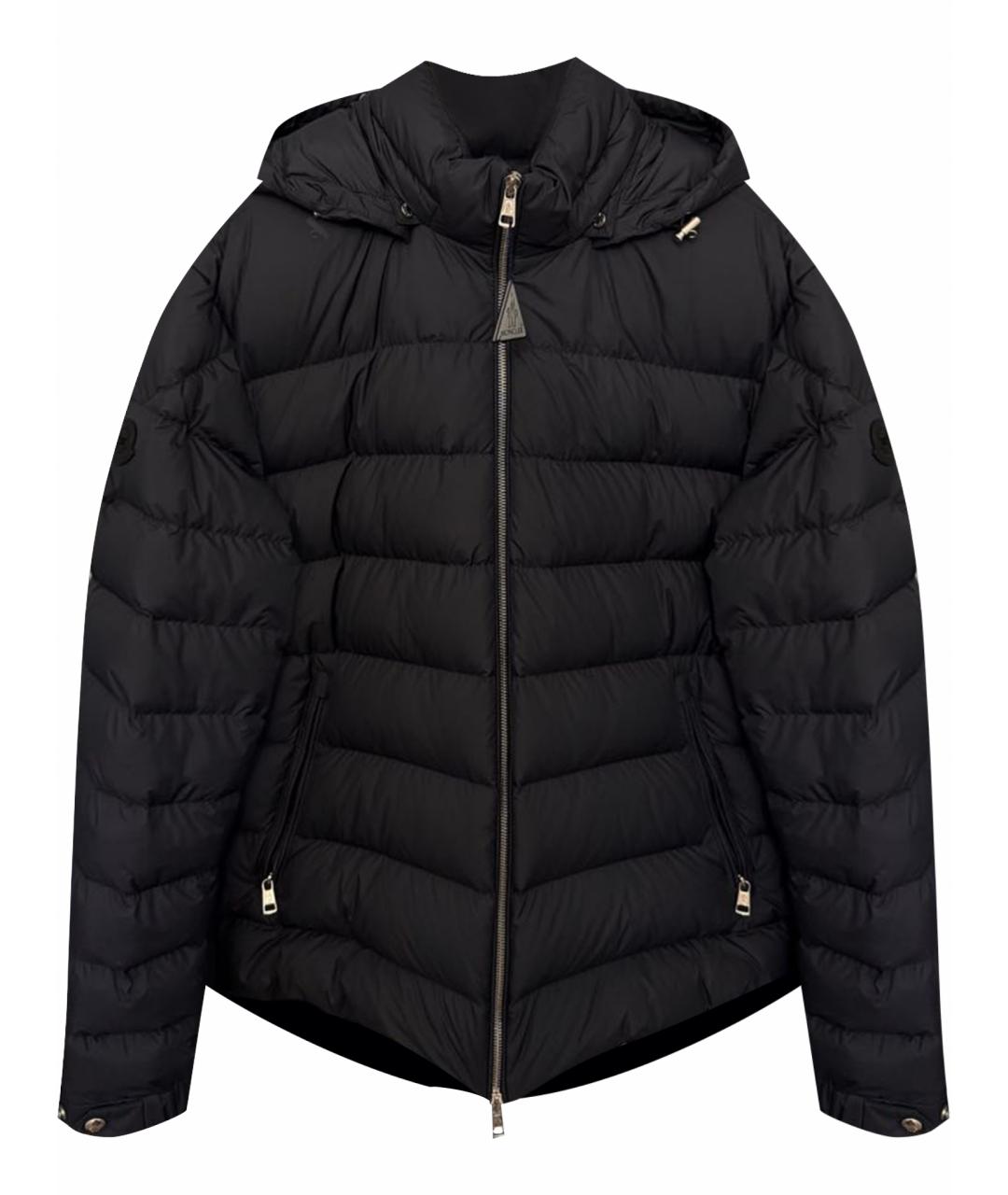 MONCLER Черный пуховик, фото 1
