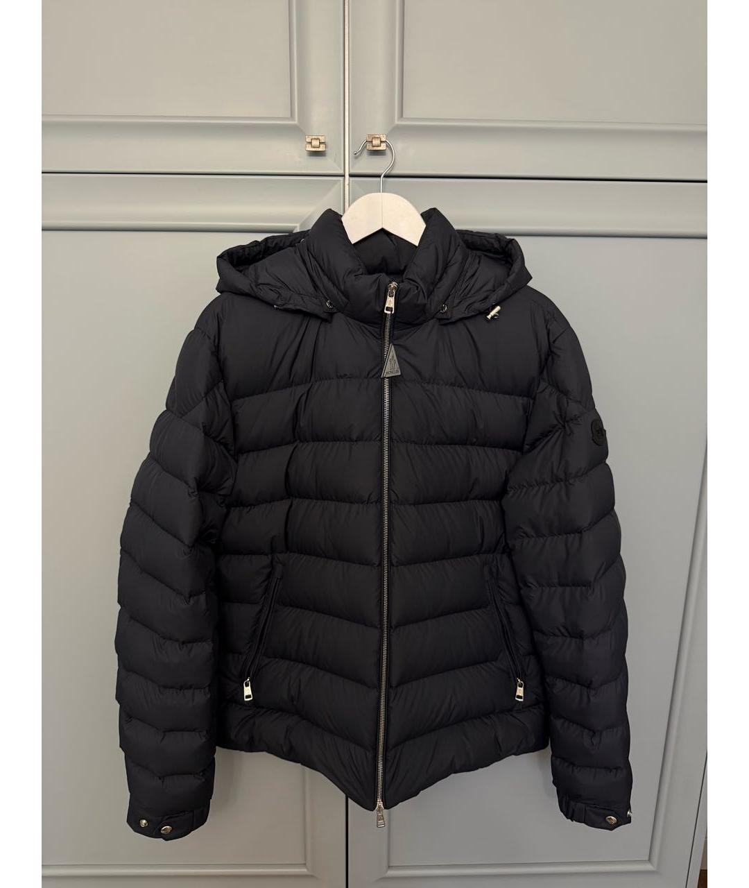 MONCLER Черный пуховик, фото 8