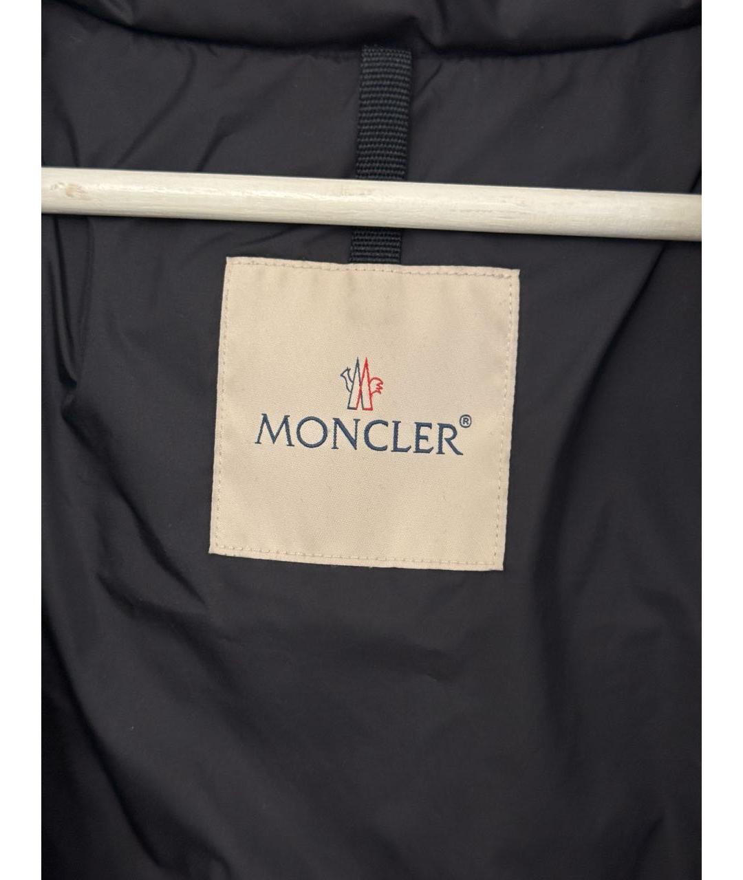 MONCLER Черный пуховик, фото 5