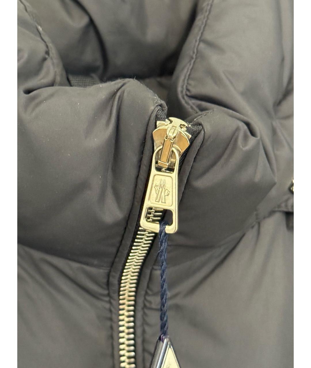MONCLER Черный пуховик, фото 4