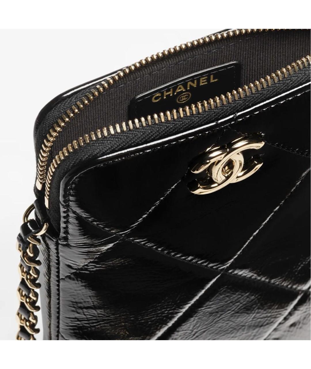 CHANEL Черная тканевая сумка через плечо, фото 3