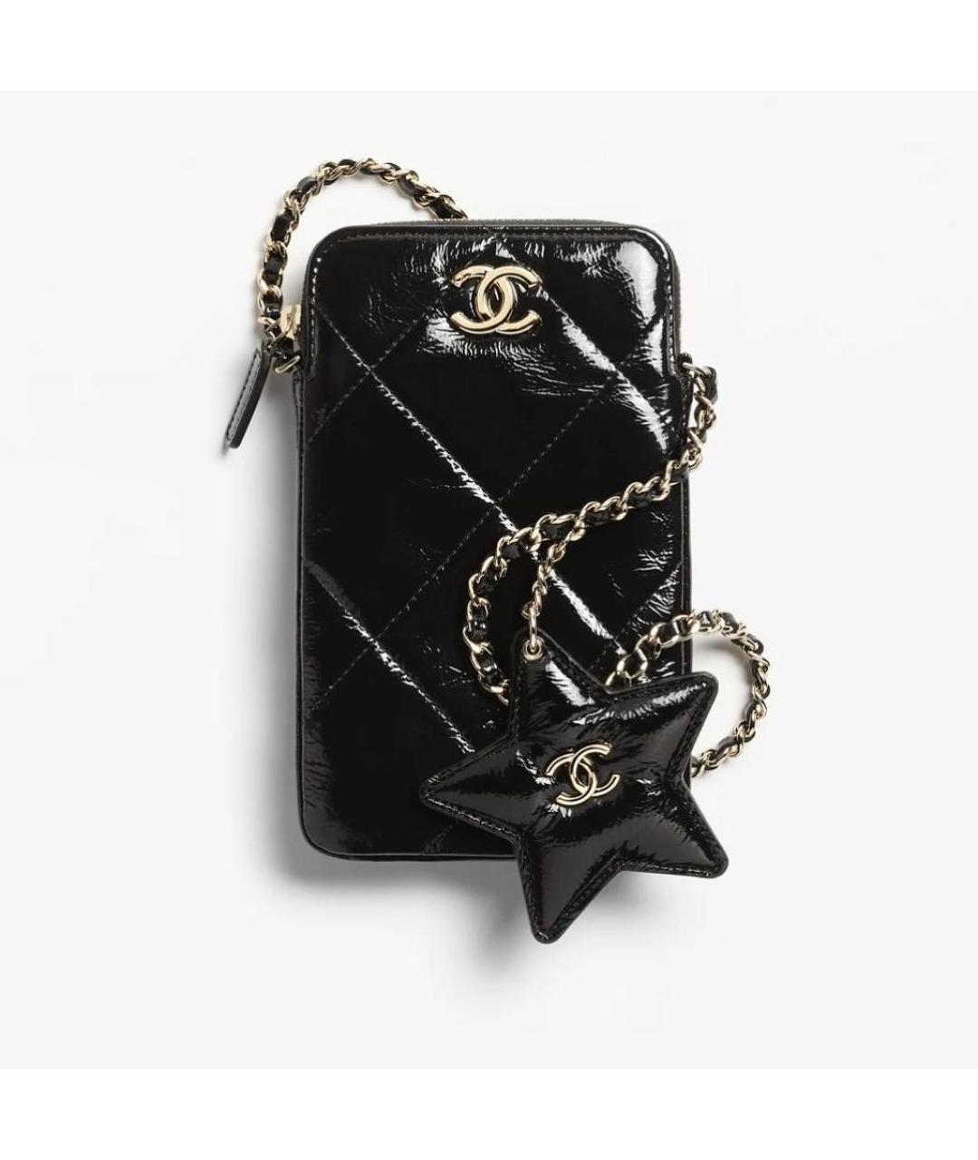CHANEL Черная тканевая сумка через плечо, фото 6