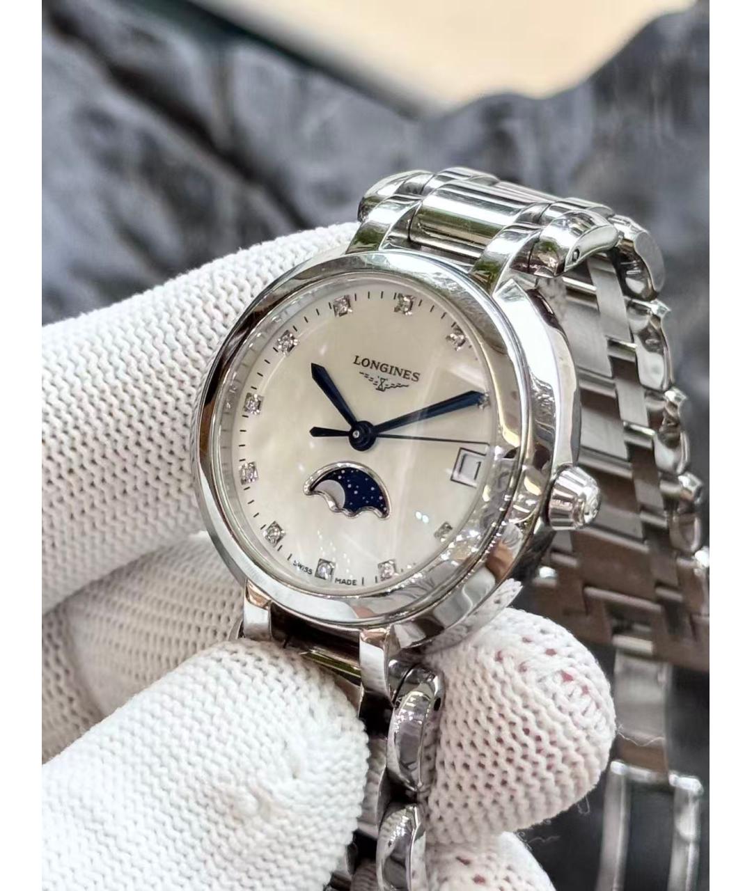 LONGINES Серебряные часы, фото 4