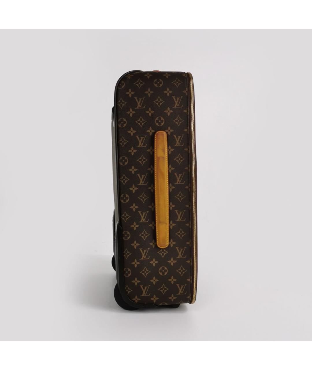 LOUIS VUITTON Коричневый чемодан, фото 4