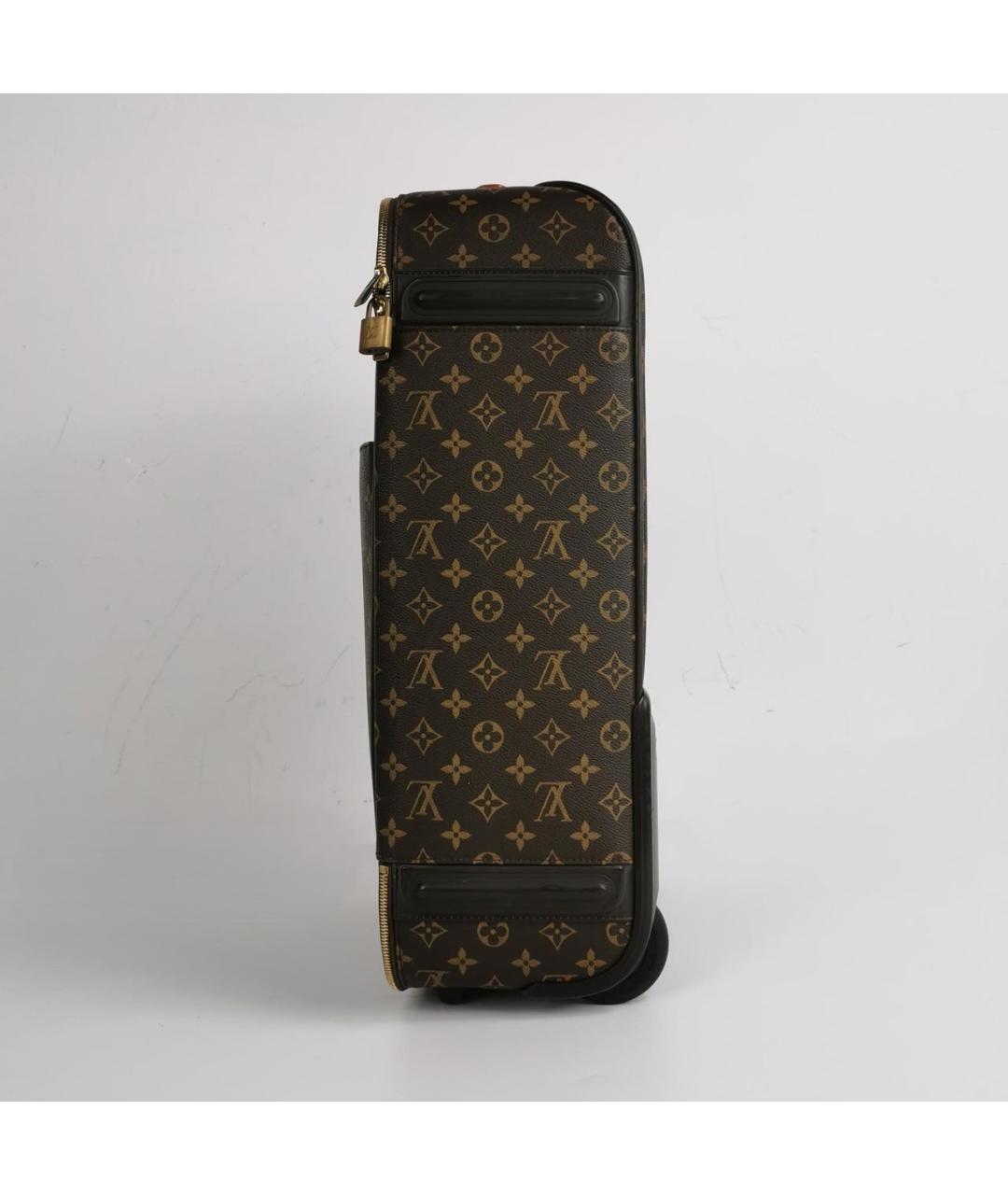 LOUIS VUITTON Коричневый чемодан, фото 3