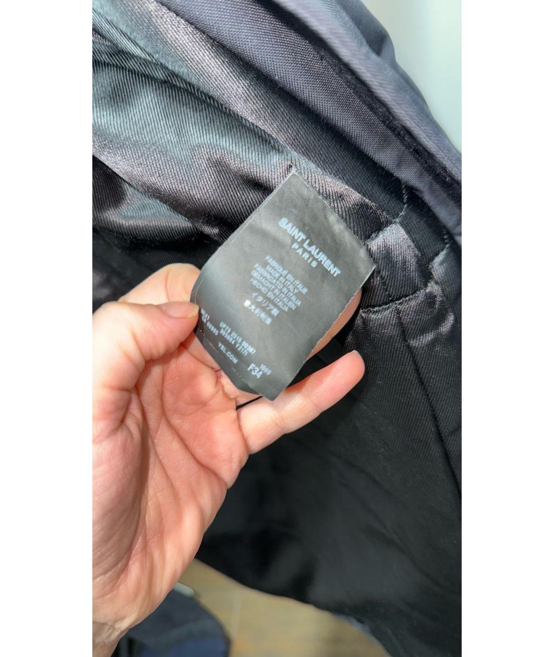 SAINT LAURENT Черная парка, фото 6