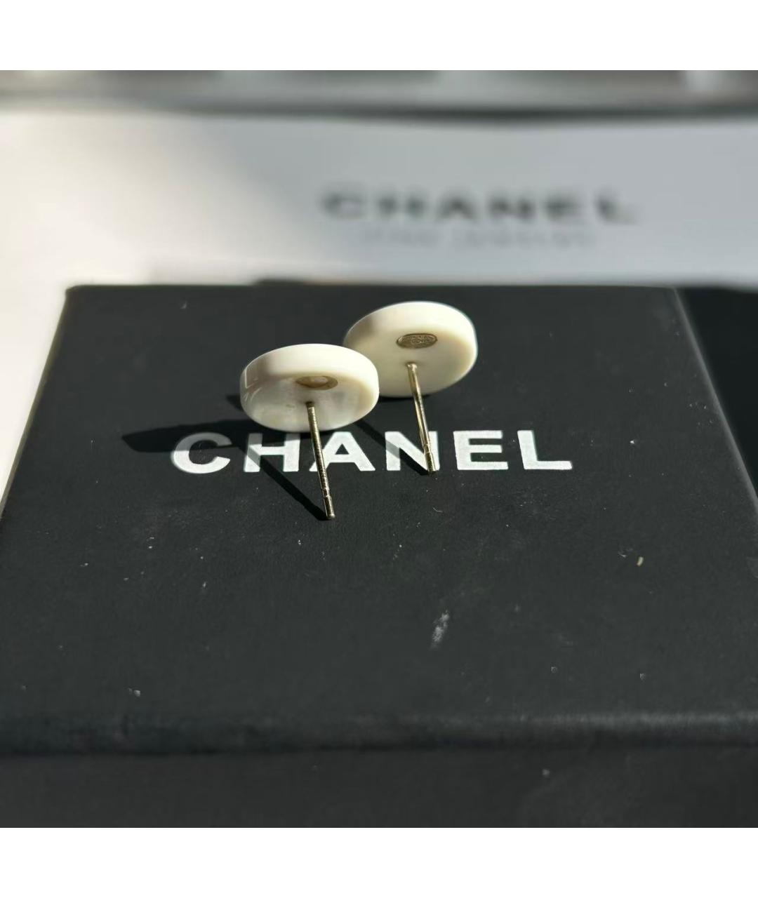 CHANEL Золотые серьги, фото 4