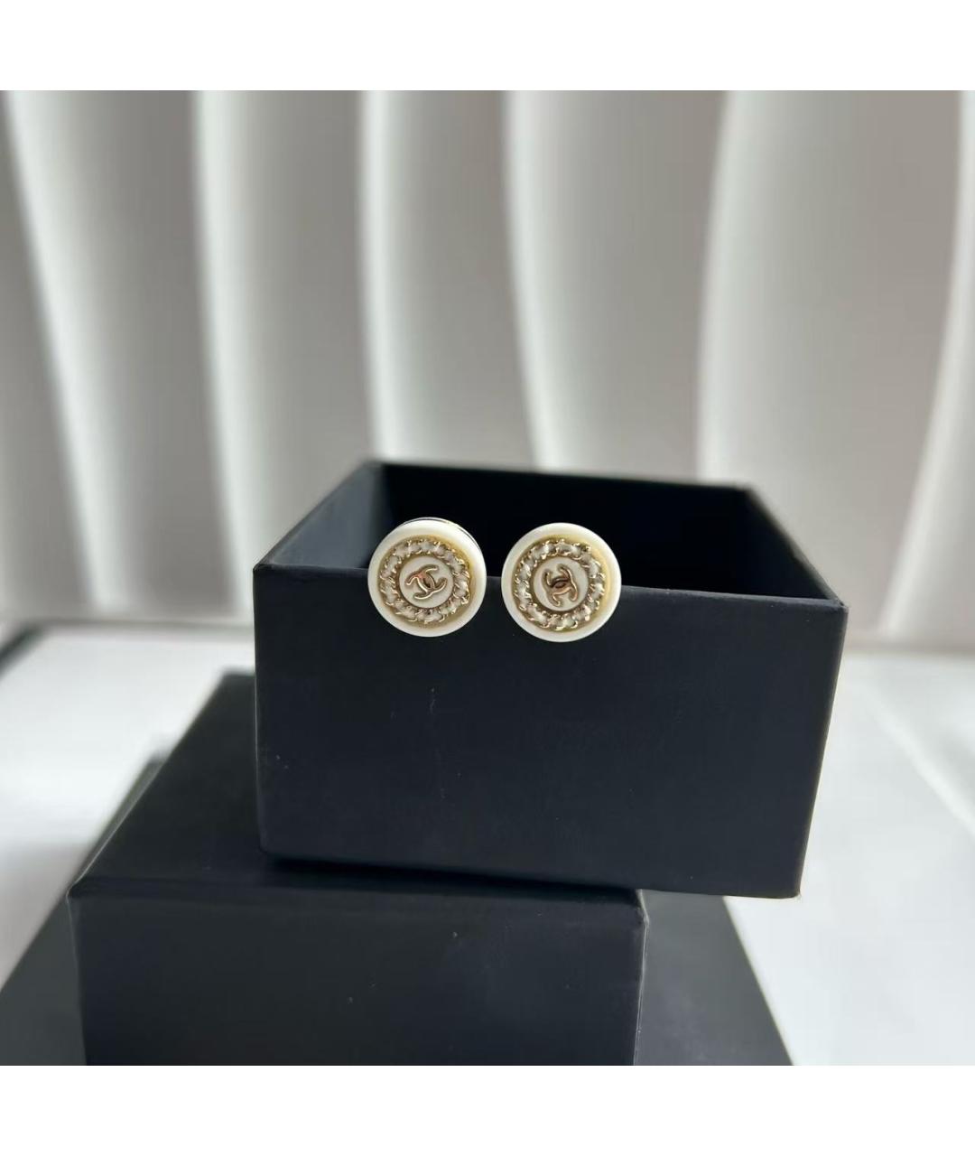 CHANEL Золотые серьги, фото 3
