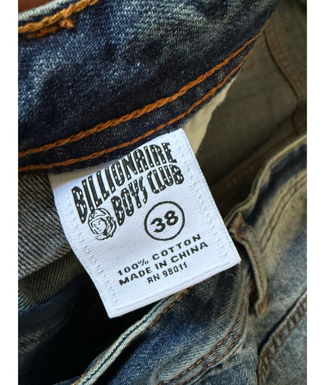 BILLIONAIRE BOYS CLUB Голубые хлопковые прямые джинсы, фото 5