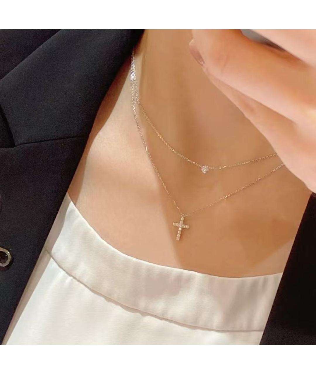 CARTIER Серебряное колье из белого золота, фото 5
