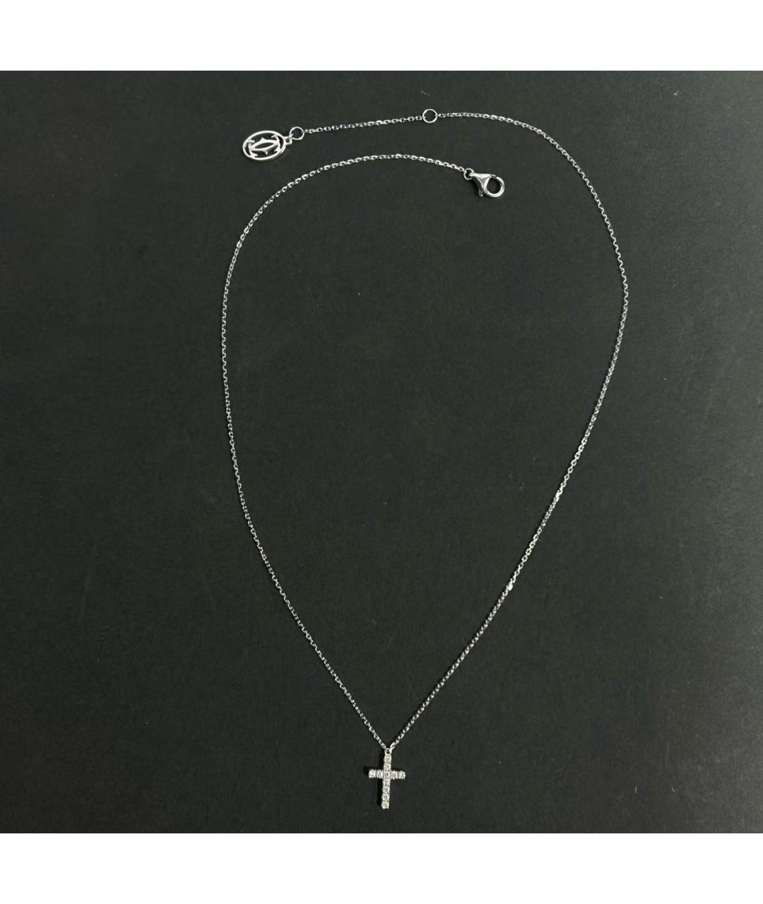 CARTIER Серебряное колье из белого золота, фото 3