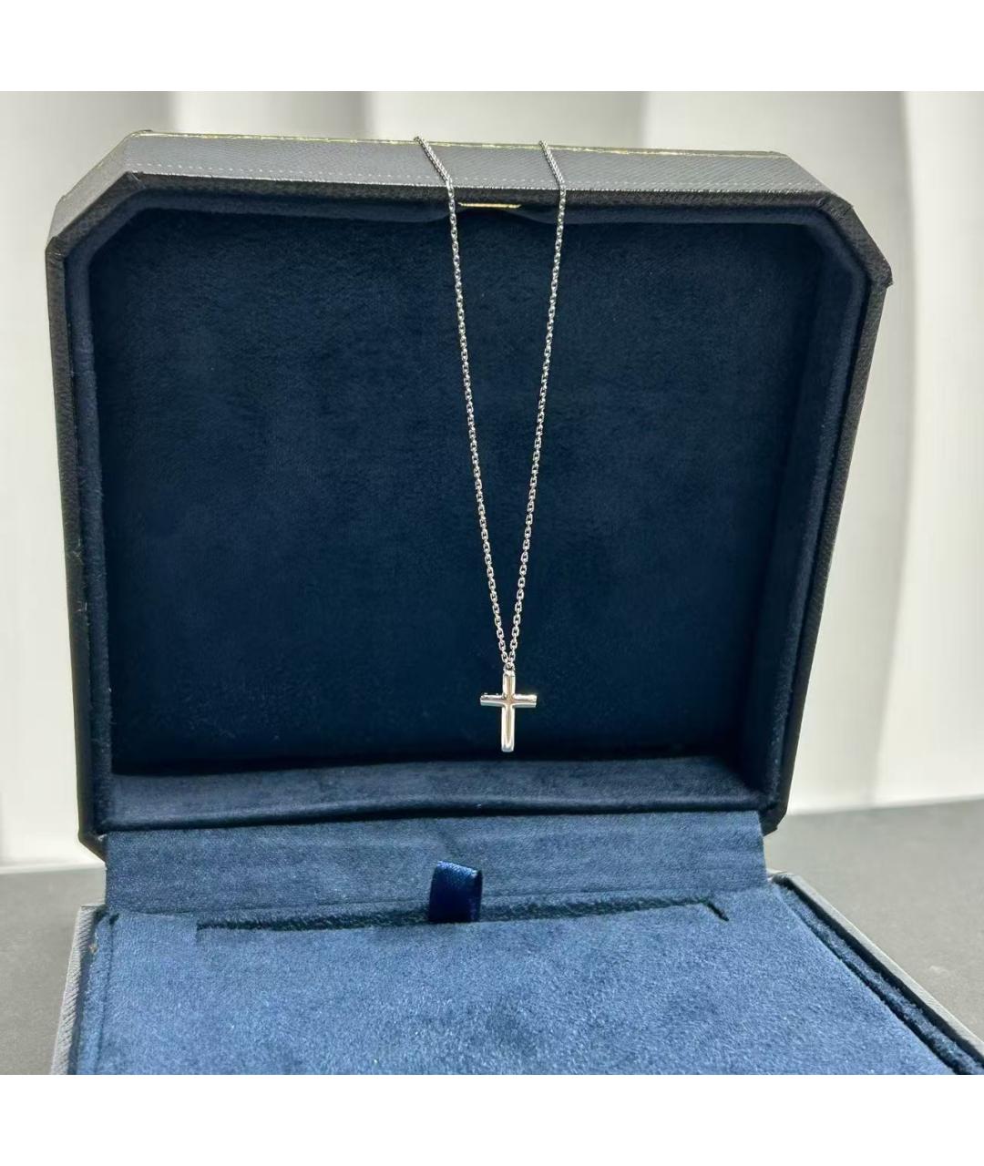 CARTIER Серебряное колье из белого золота, фото 2