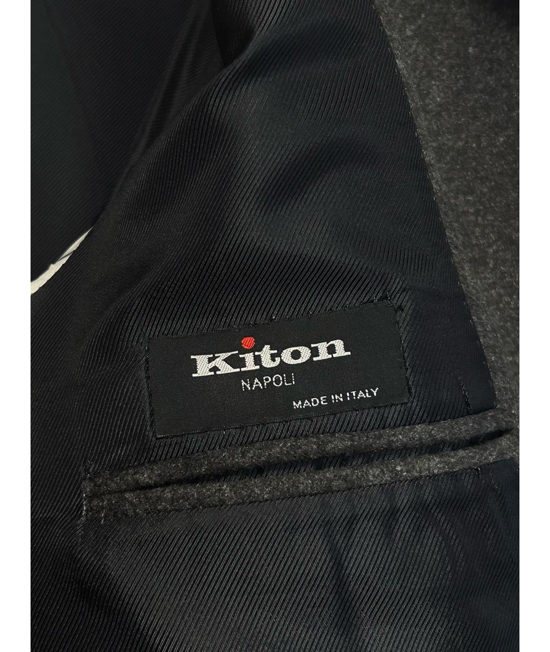 KITON Антрацитовое кашемировое пальто, фото 3