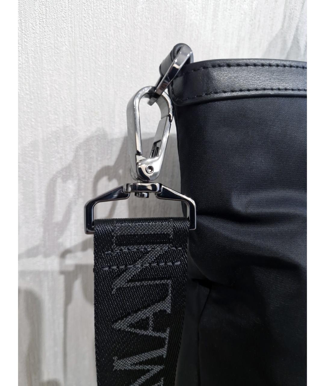 EMPORIO ARMANI Черная сумка тоут, фото 6