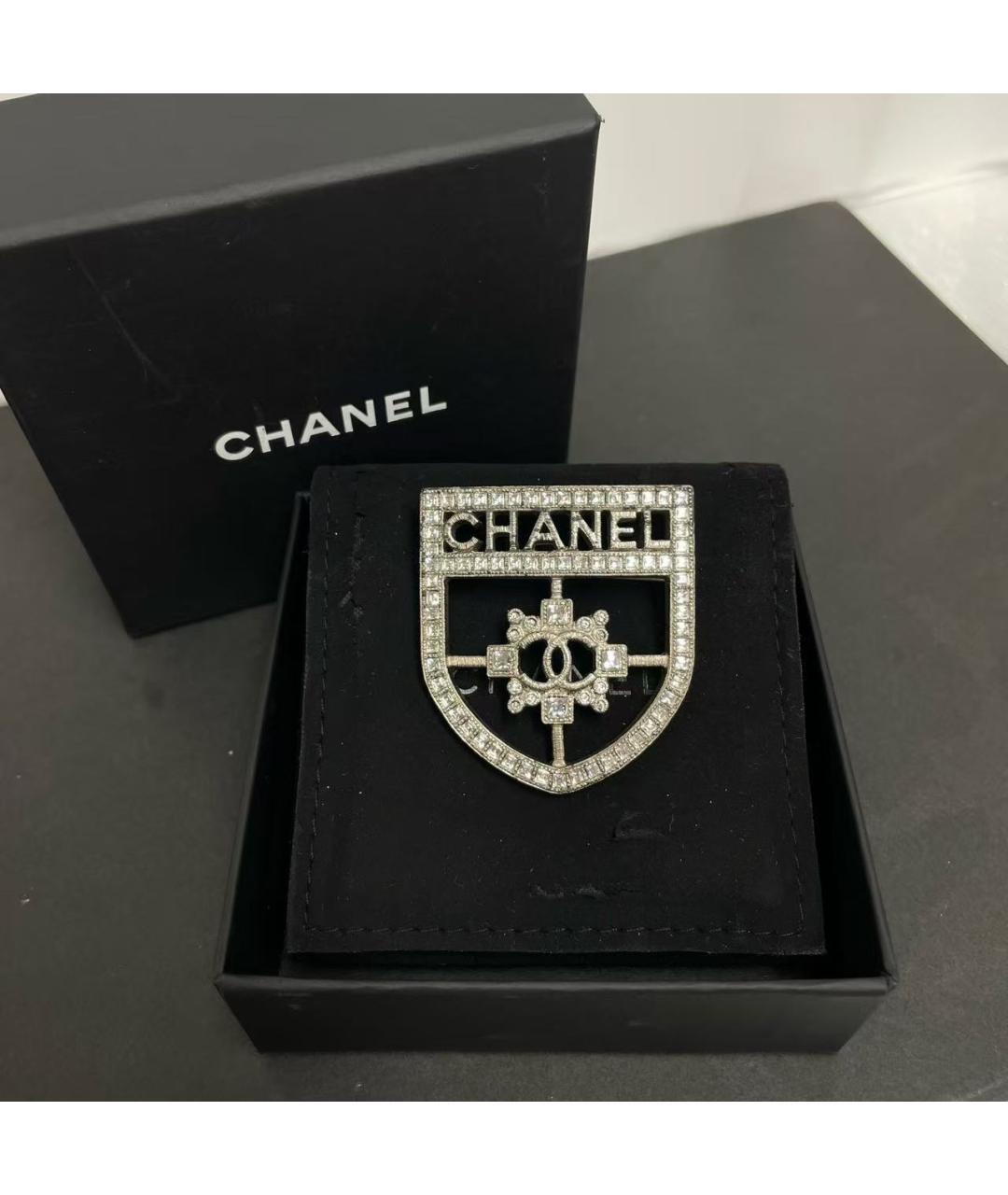 CHANEL Серебряная брошь, фото 2