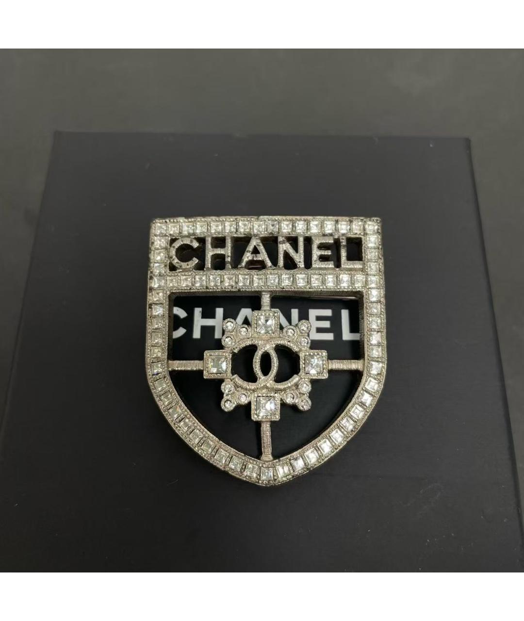CHANEL Серебряная брошь, фото 3