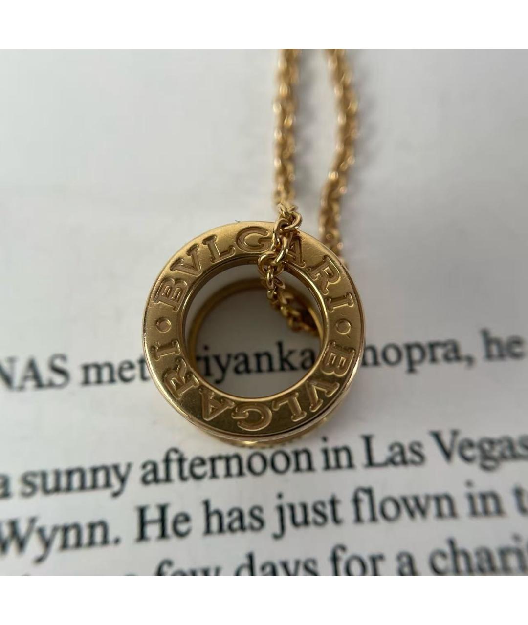 BVLGARI Золотое колье из розового золота, фото 5