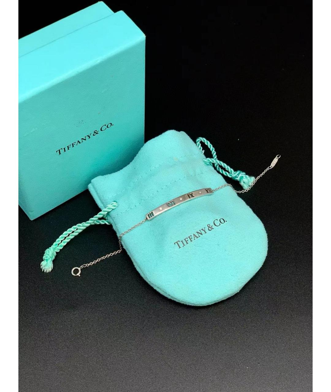 TIFFANY&CO Серебрянный браслет из белого золота, фото 4