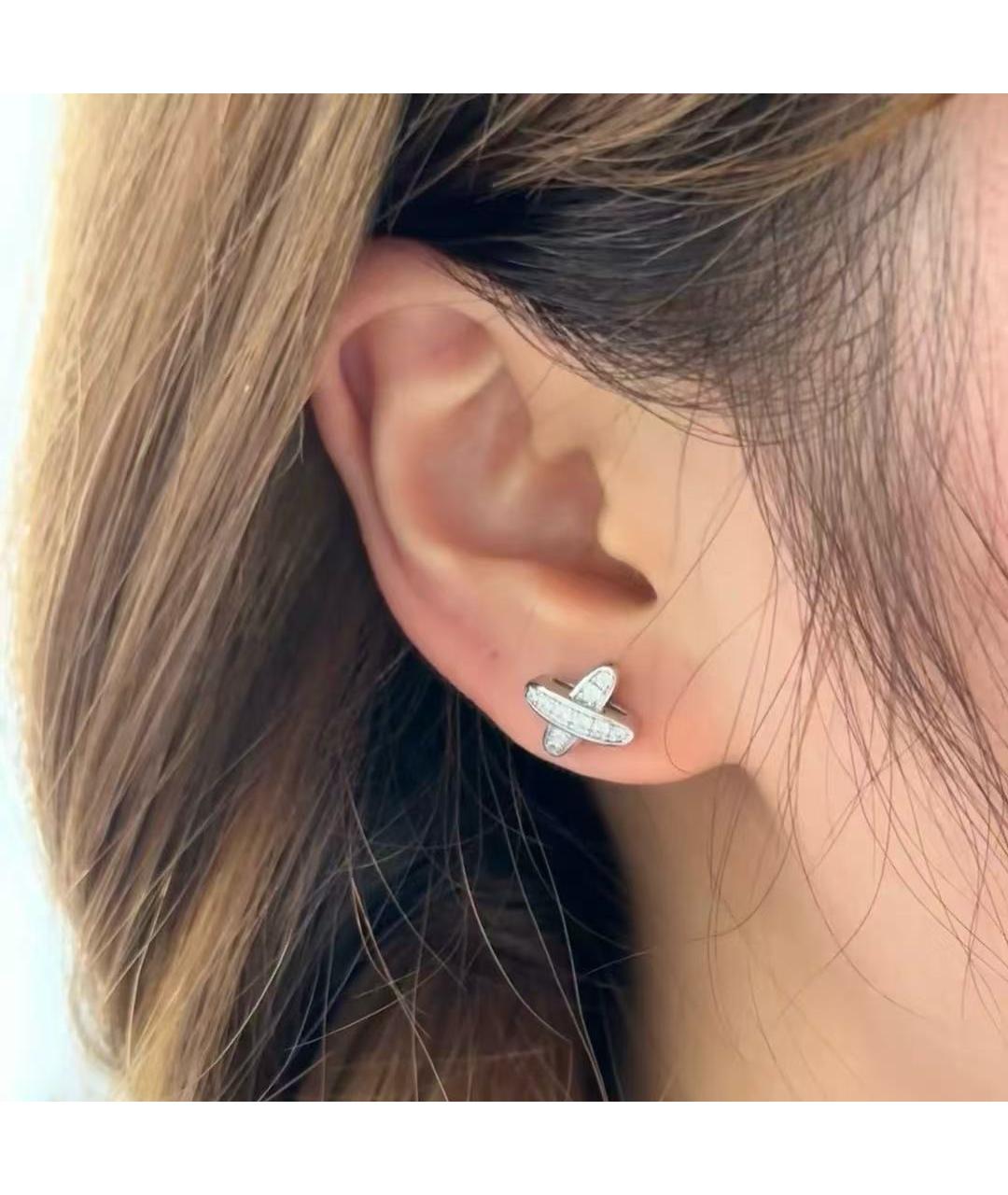 CHAUMET Серебряные серьги из белого золота, фото 7