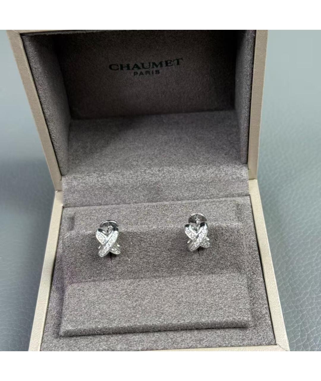 CHAUMET Серебряные серьги из белого золота, фото 2