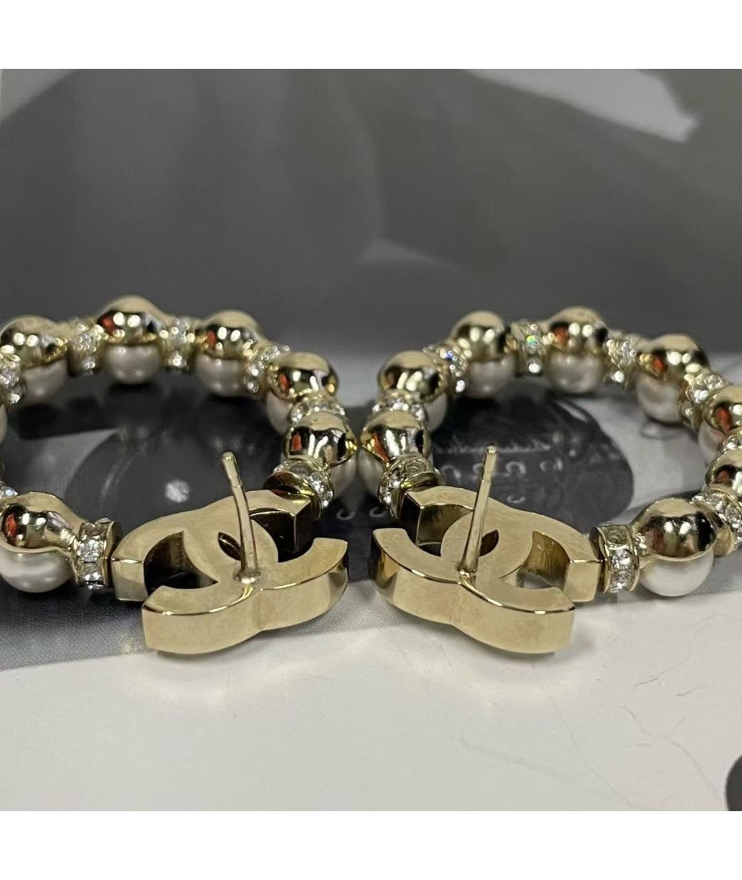 CHANEL Золотые серьги, фото 4