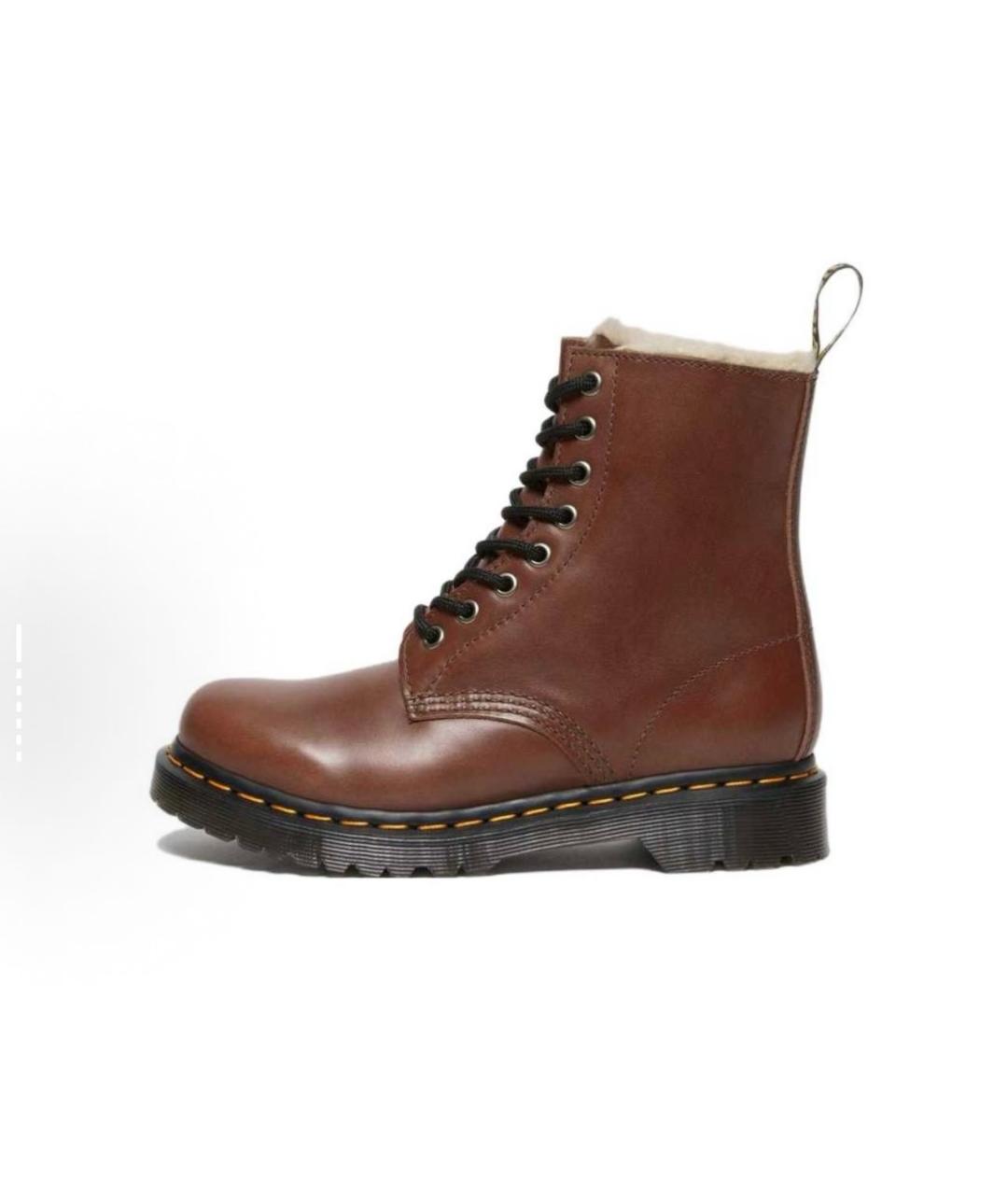 DR. MARTENS Коричневые кожаные ботинки, фото 8
