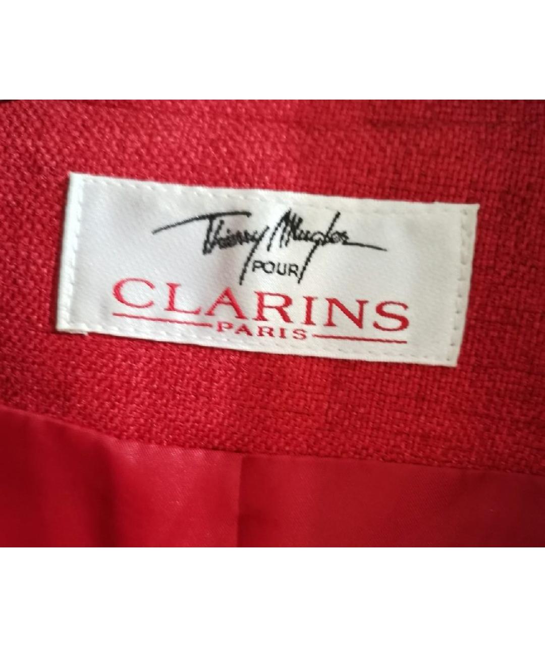 THIERRY MUGLER VINTAGE Красный полиэстеровый жакет/пиджак, фото 3